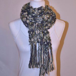 4/$20 Blue Green Knit Scarf